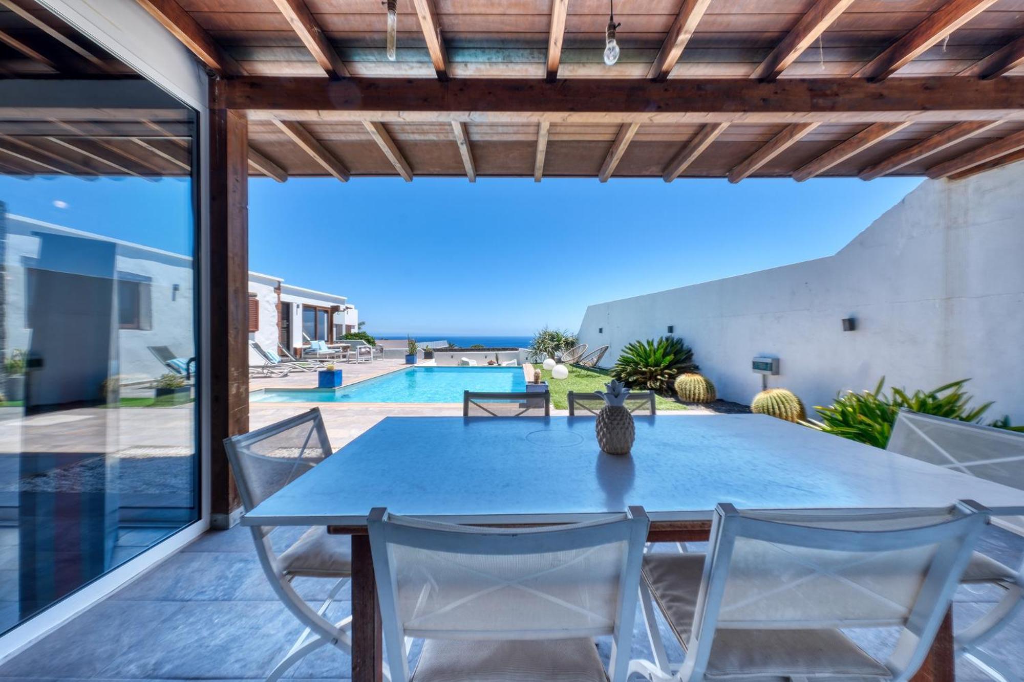 Villa Macher Piscina Y Bar Piscina Tias Ngoại thất bức ảnh