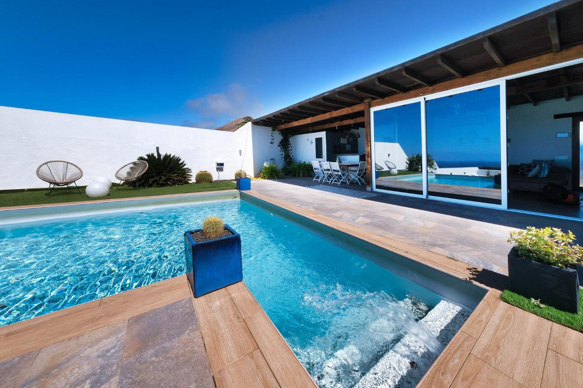 Villa Macher Piscina Y Bar Piscina Tias Ngoại thất bức ảnh