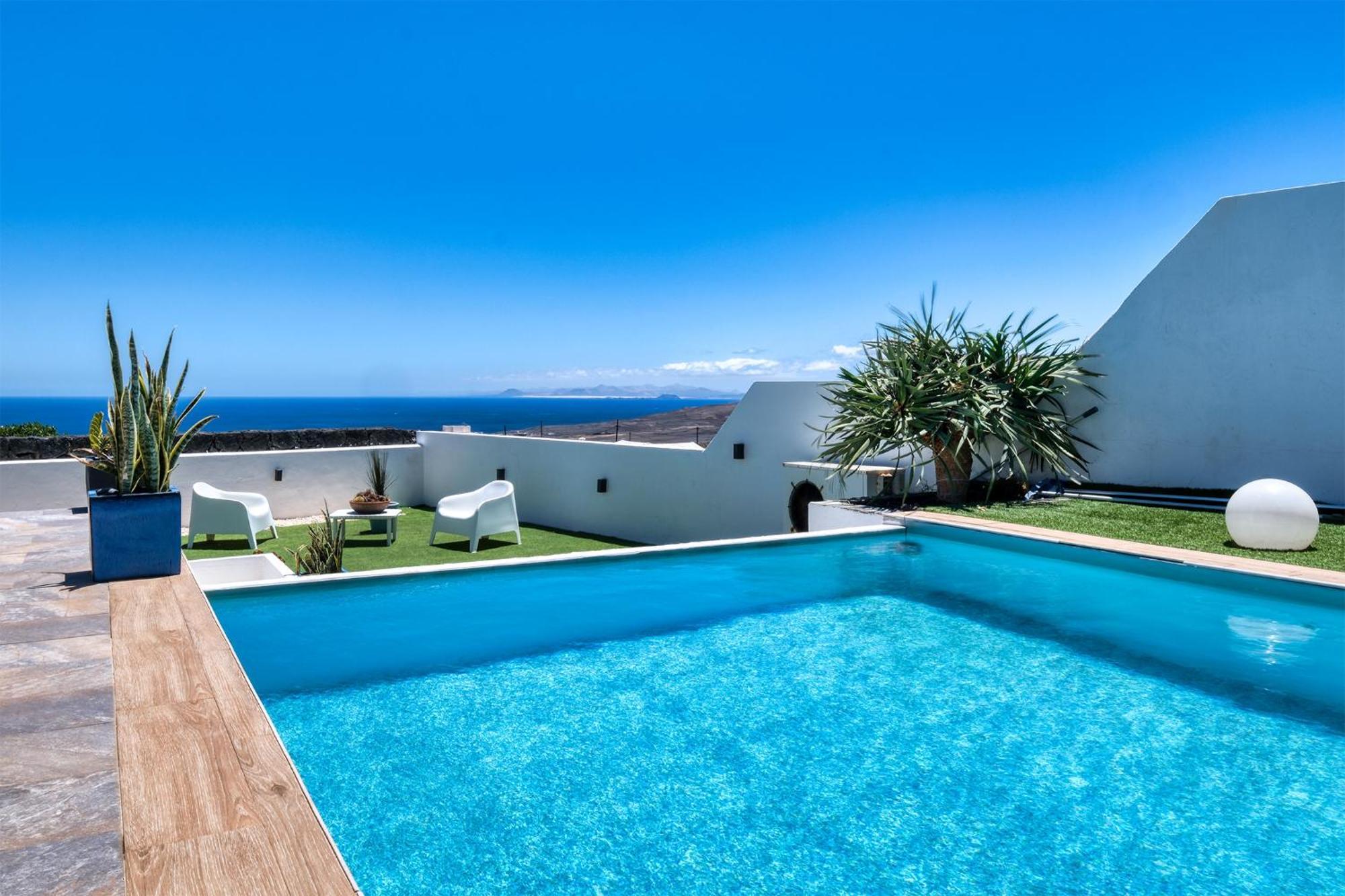 Villa Macher Piscina Y Bar Piscina Tias Ngoại thất bức ảnh