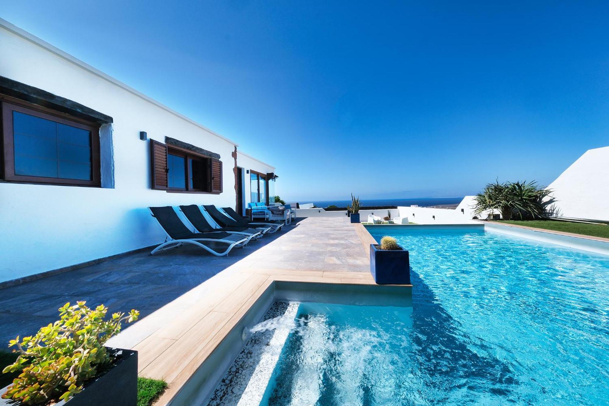 Villa Macher Piscina Y Bar Piscina Tias Ngoại thất bức ảnh