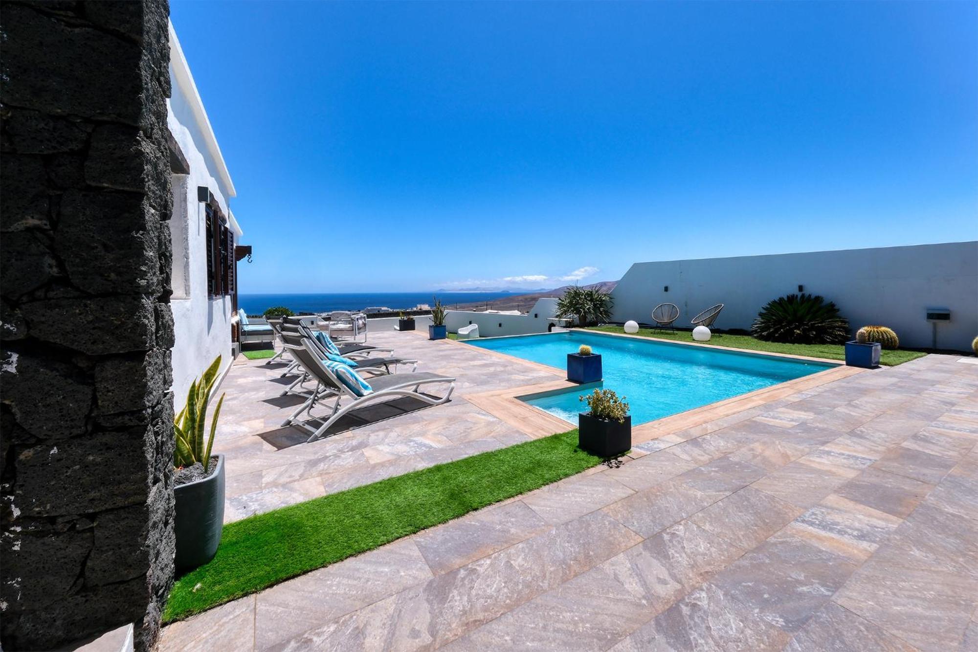 Villa Macher Piscina Y Bar Piscina Tias Ngoại thất bức ảnh