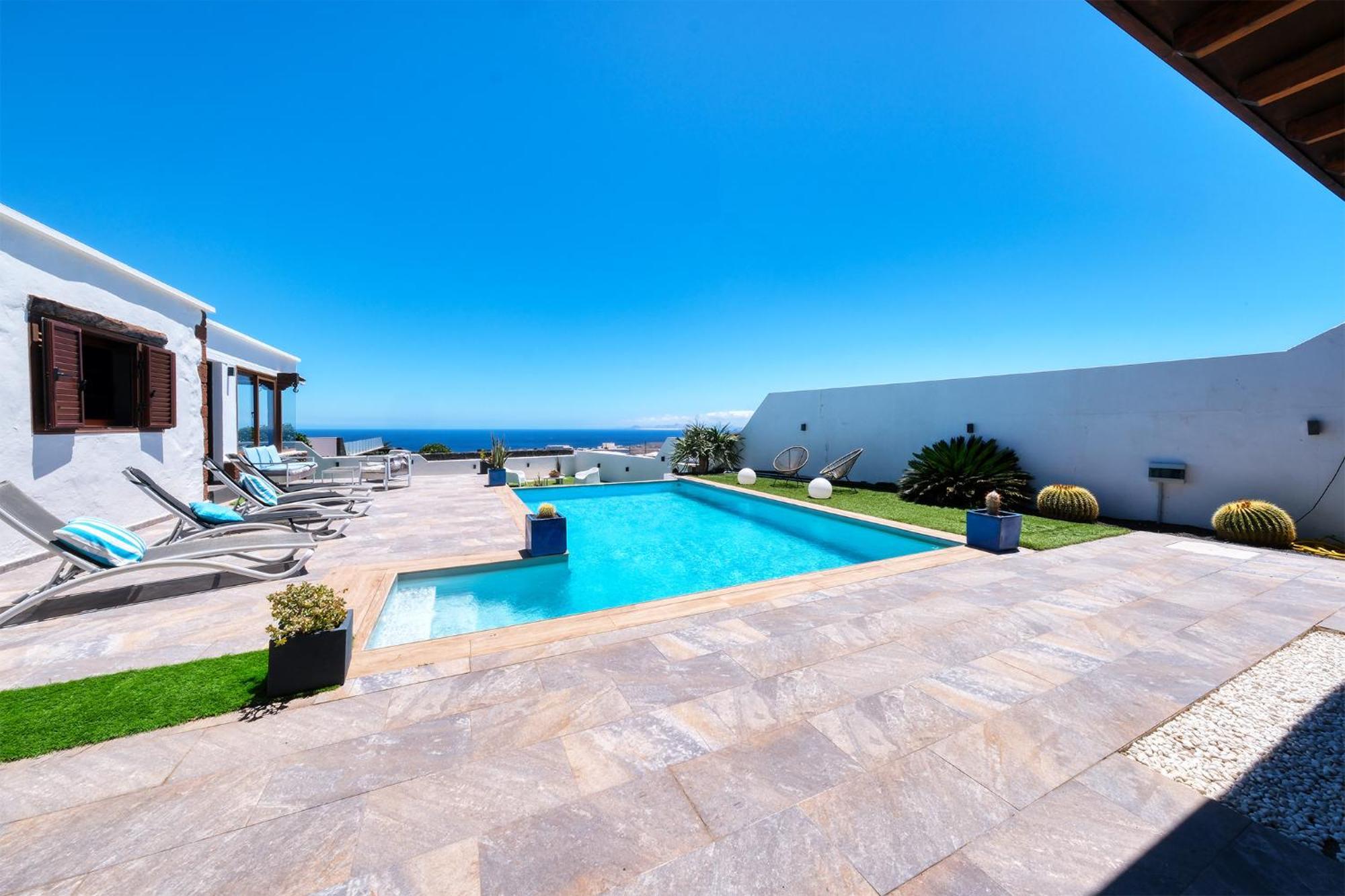 Villa Macher Piscina Y Bar Piscina Tias Ngoại thất bức ảnh
